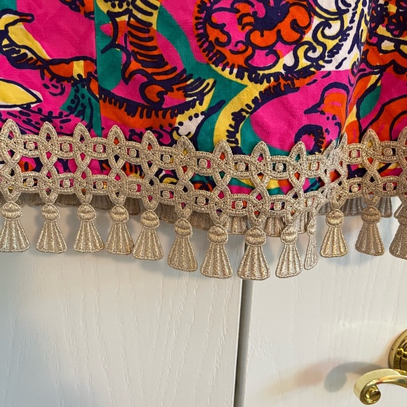 🌺Lilly Pulitzer tassel Hem Dress Sz 8 - Picture 9 of 13